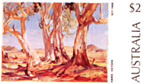 Painting by Hans Heyson - Red Gums of the Far North