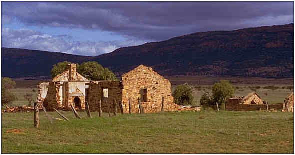 Deserted Kanyaka homestead in the Flinders Ranges - South Australia