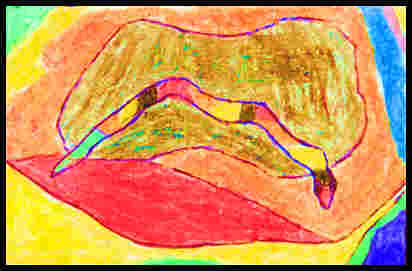 Pencil drawing of a snake