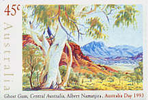 Ghost Gum - painting by Albert Namatjira